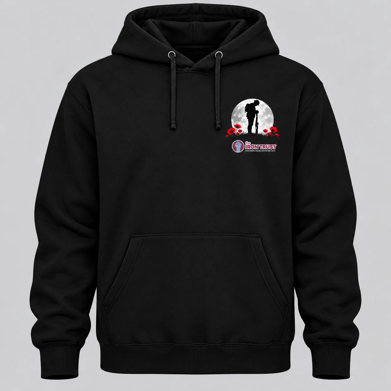 Remembrance Hoodie Left Logo