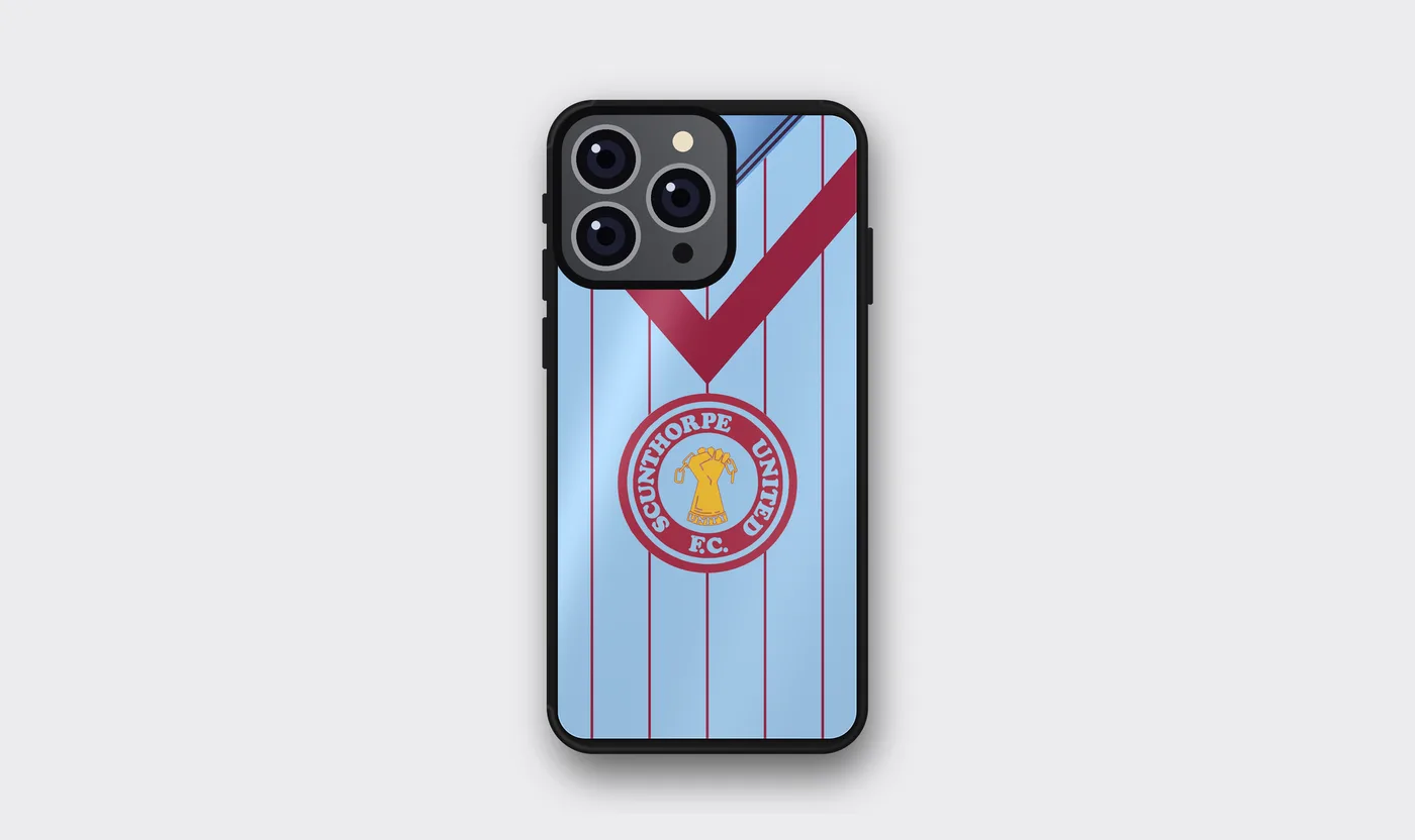 Scunthorpe United 80s Chevron Kit Phone Case