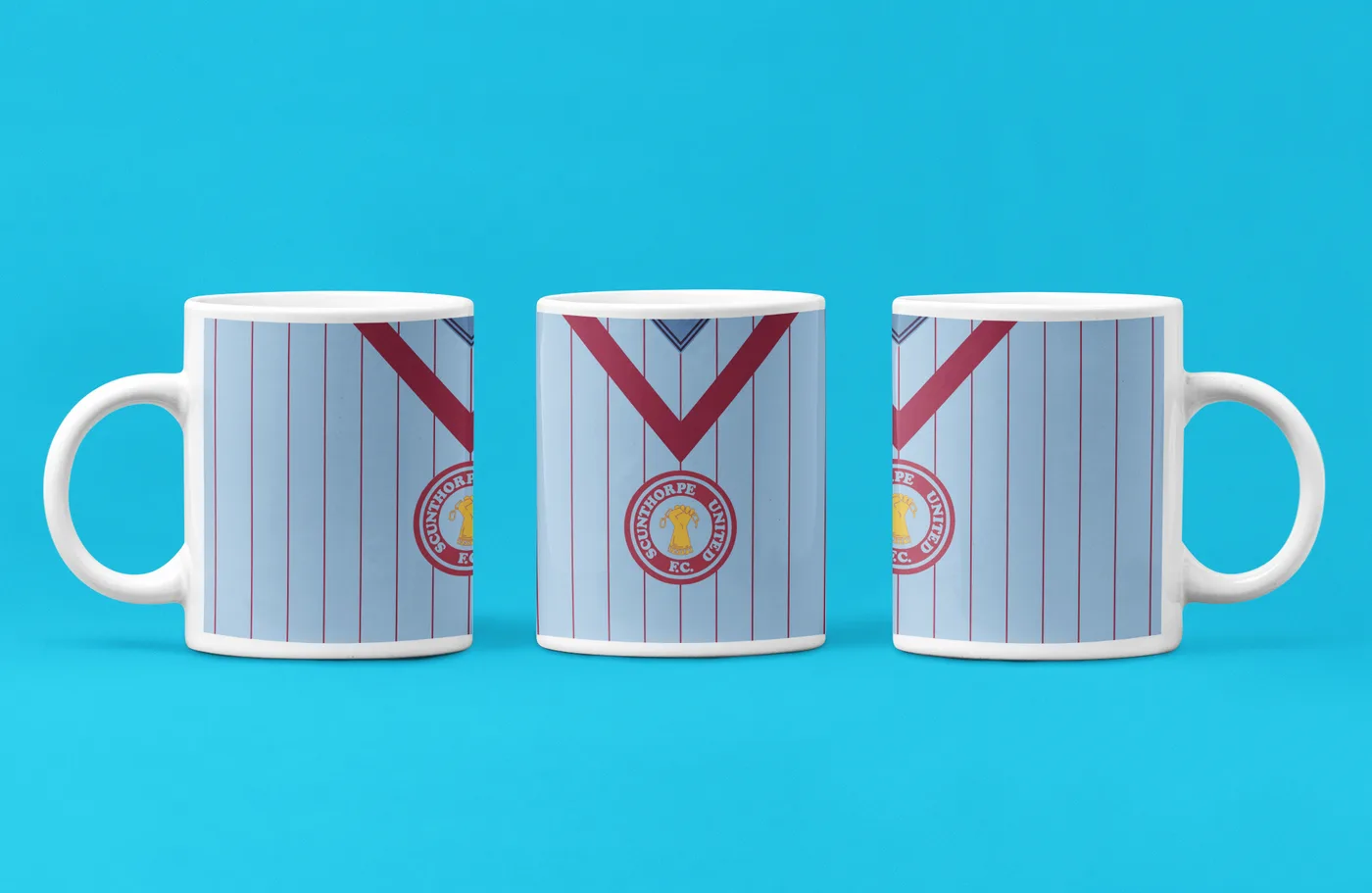 Scunthorpe United 80s Chevron Kit Mug