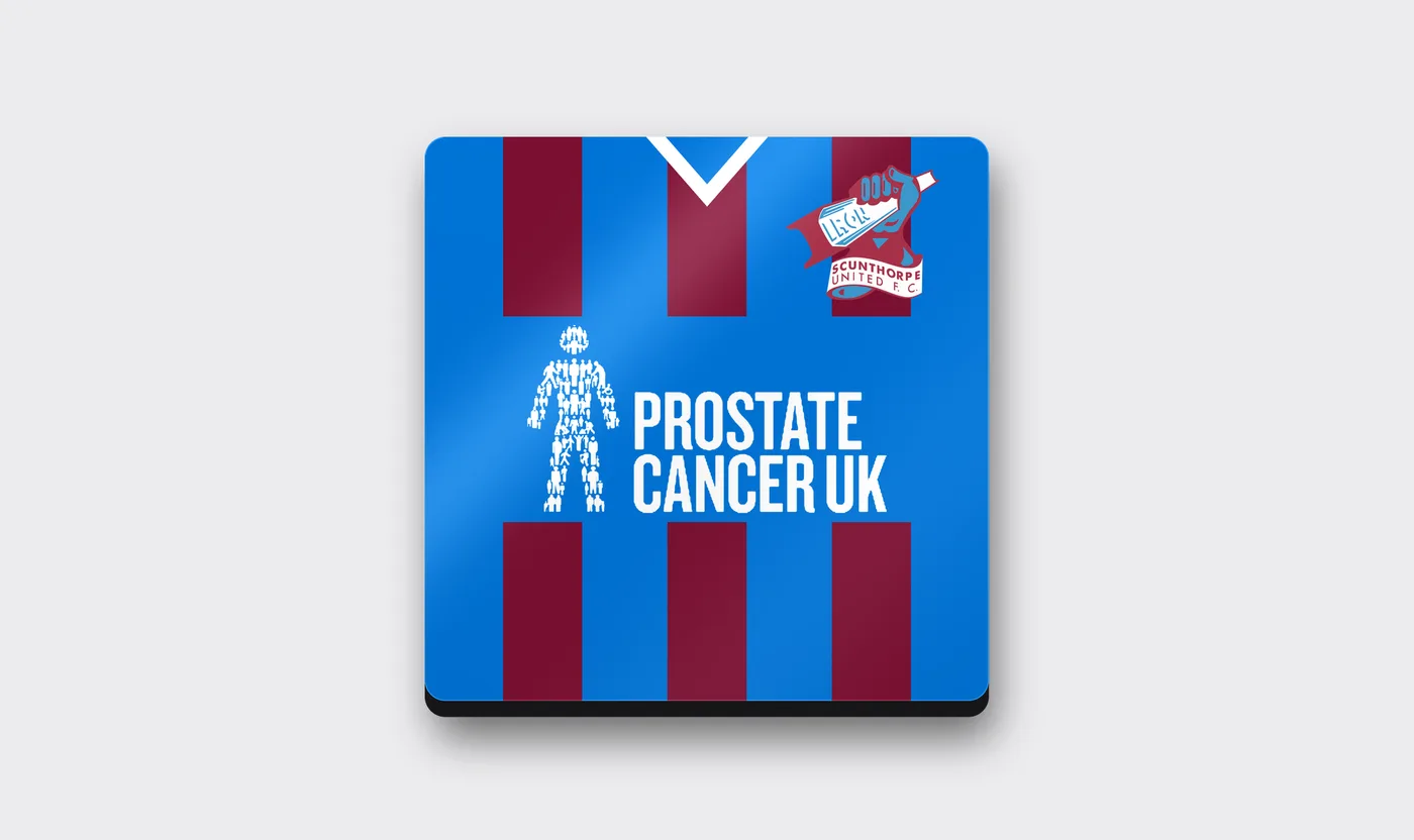 Scunthorpe United Prostate Cancer UK Kit Coaster