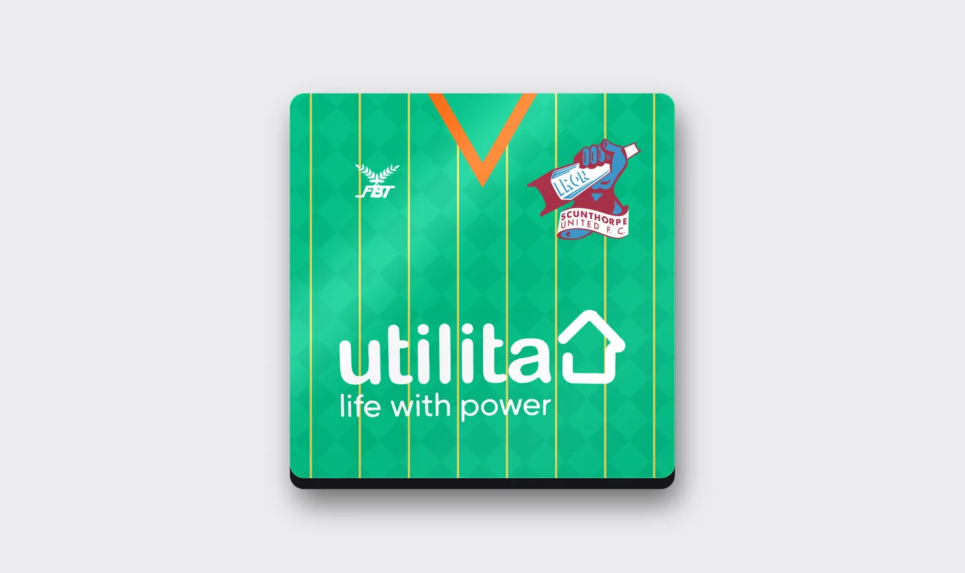 Scunthorpe United Utilita Green Kit Coaster